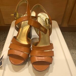 Brown Guess heel sandals